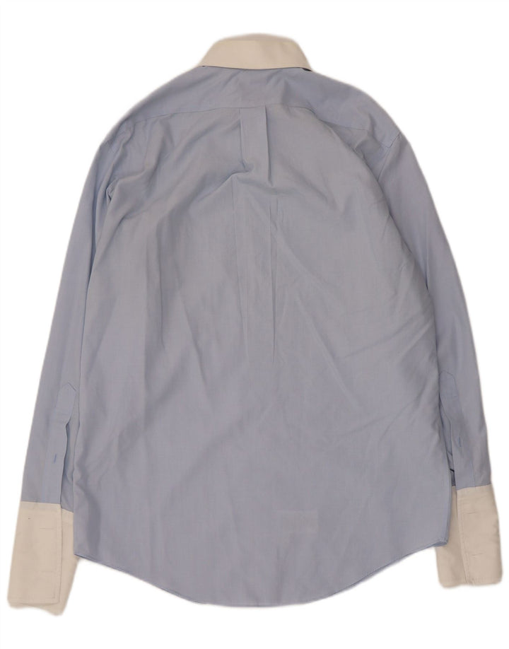 Camicia formale Madison da uomo Brooks Brothers taglia 15 cotone blu medio
