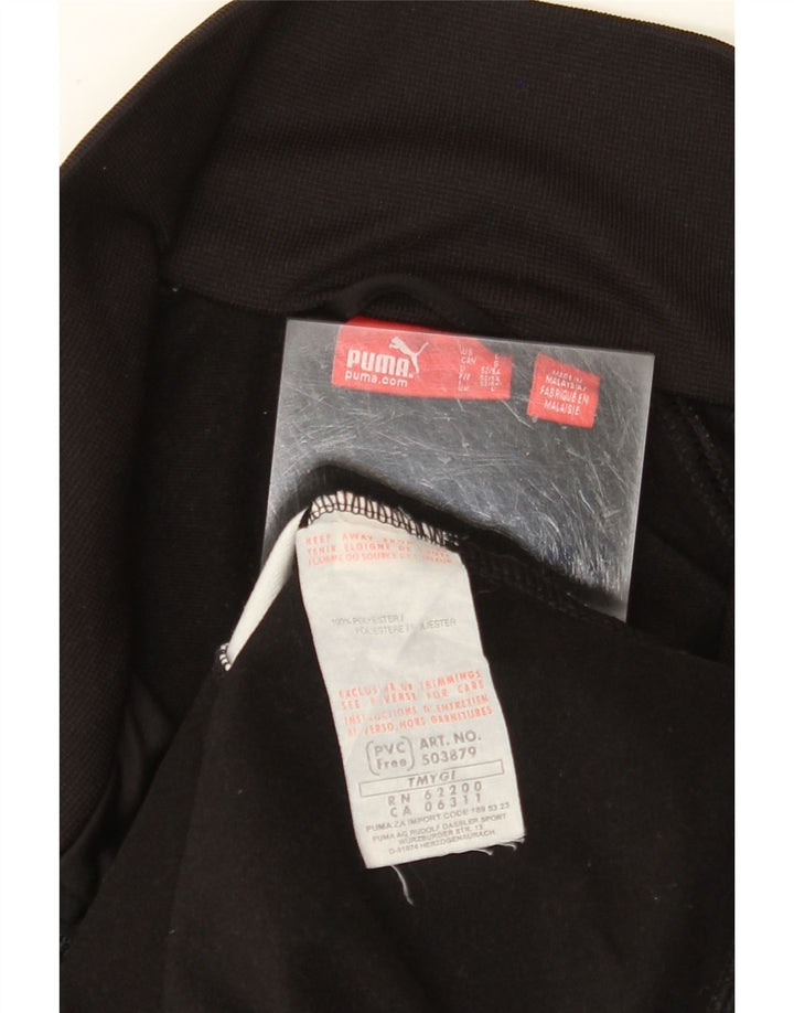 Giacca da tuta da uomo Puma Large nera in poliestere color block