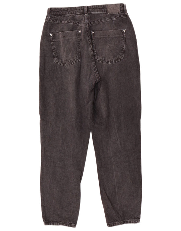 Zara Womens High Waist Tapered Jeans EU 38 Small W28 L27 Grey