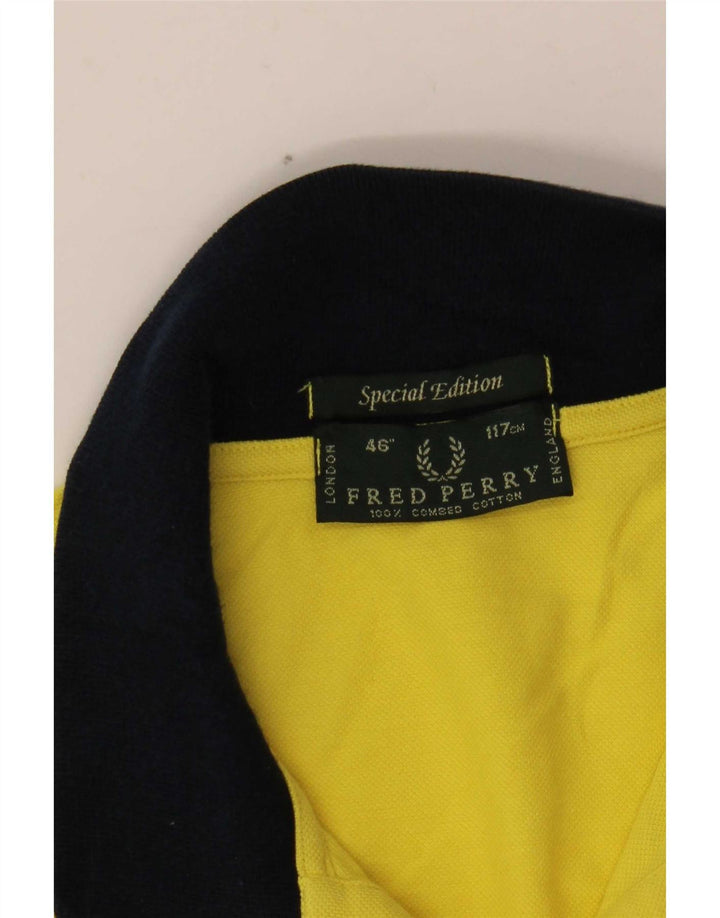Polo da rugby da uomo Fred Perry grande gialla