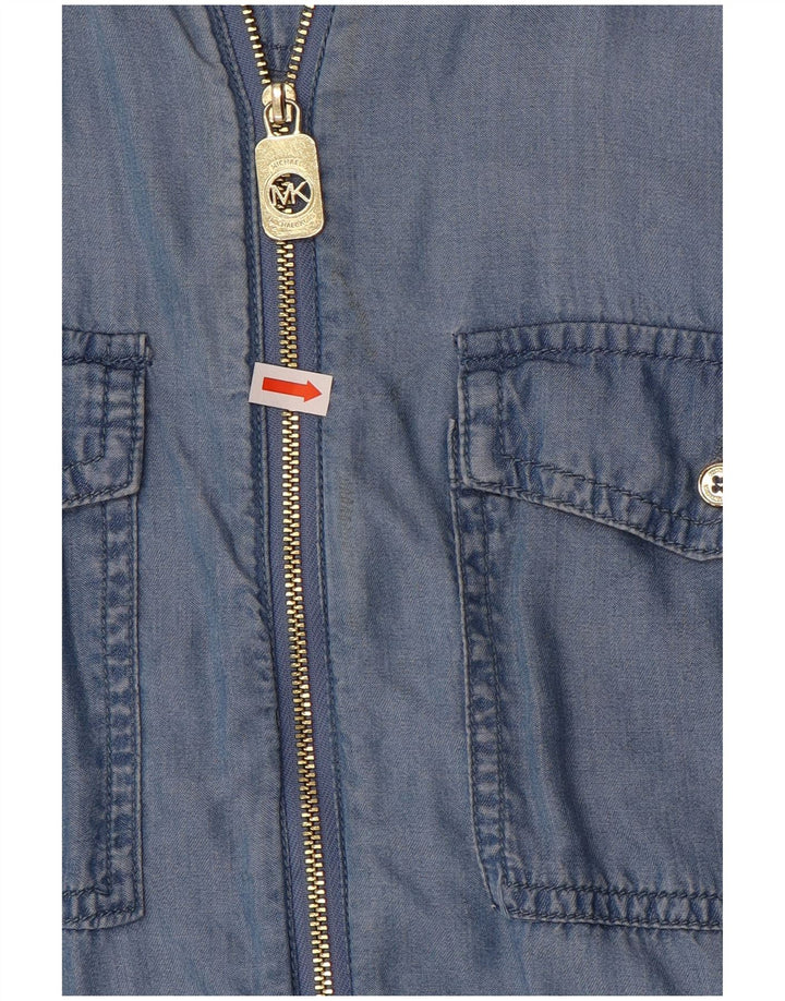 Camicia di jeans da donna Michael Kors UK 14 Lyocell blu medio