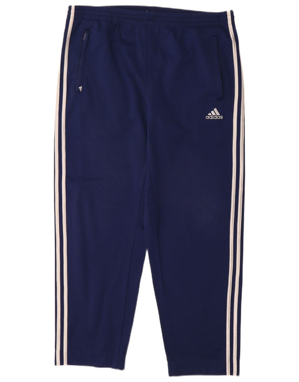 Pantaloni da tuta da uomo Adidas UK 40/42 Poliestere blu navy medio