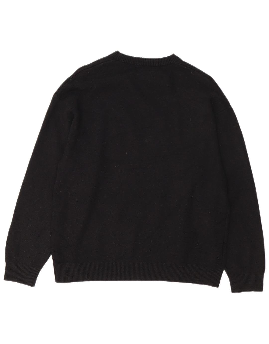 Maglione maglione girocollo da donna Zara UK 14 viscosa nera media