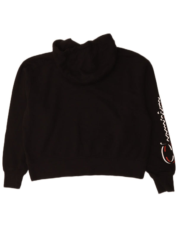 Felpa con cappuccio grafica da donna Champion UK 18 XL cotone nero