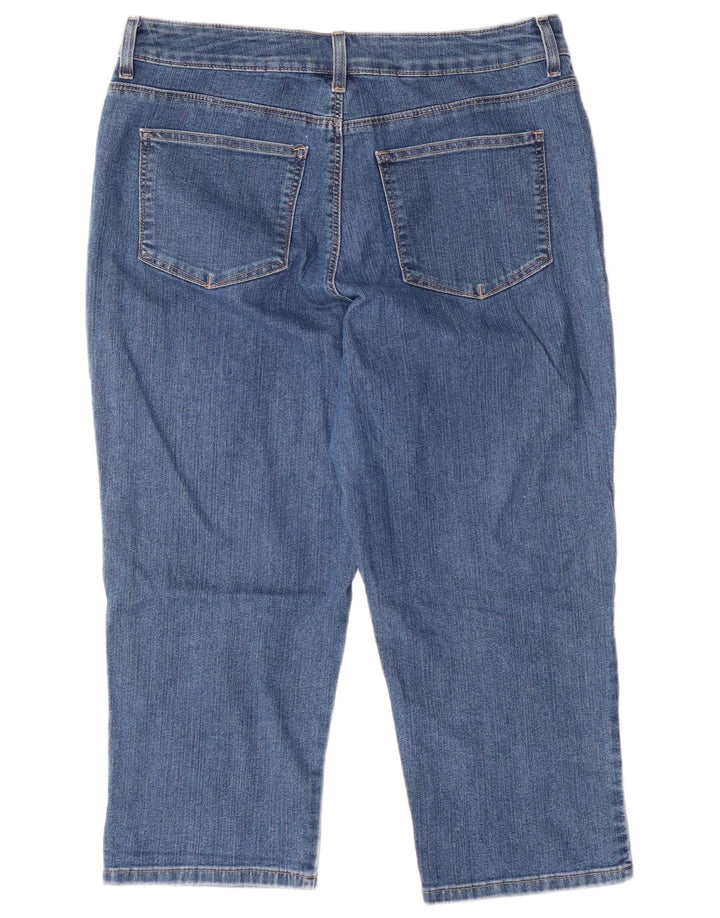 Jeans Capri vestibilità classica da donna LEE US 16 2XL W34 L22 Cotone blu