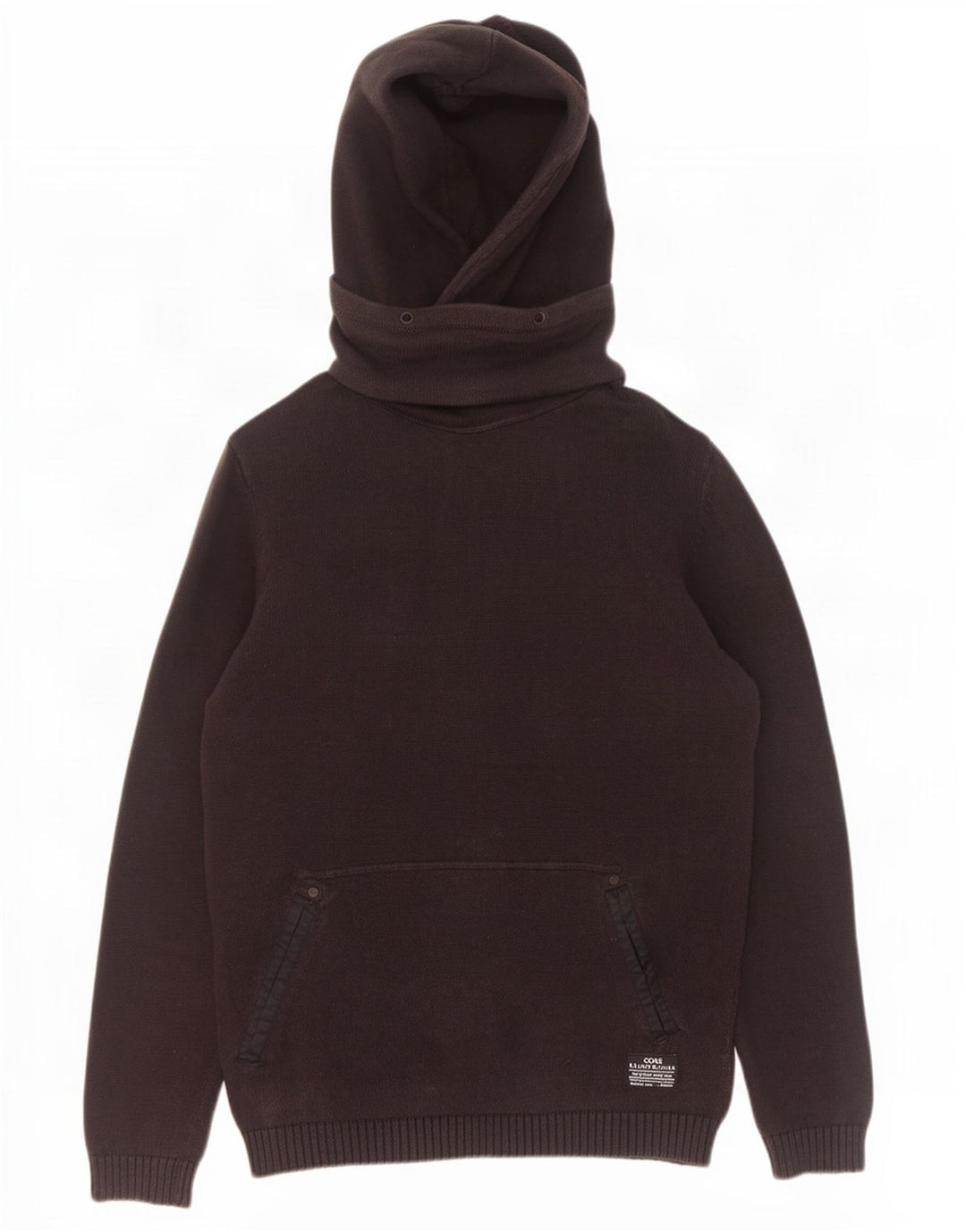 Jack & Jones Maglione con cappuccio da uomo grande in cotone nero