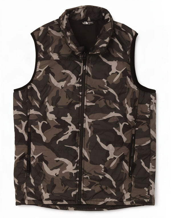 Gilet imbottito The North Face per ragazzi 14-15 anni XL Poliestere mimetico grigio