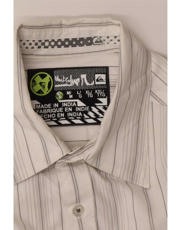 Camicia da uomo Quiksilver piccola a righe bianche