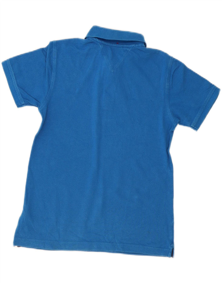 Polo Tommy Hilfiger per ragazzi 8-9 anni in cotone blu medio