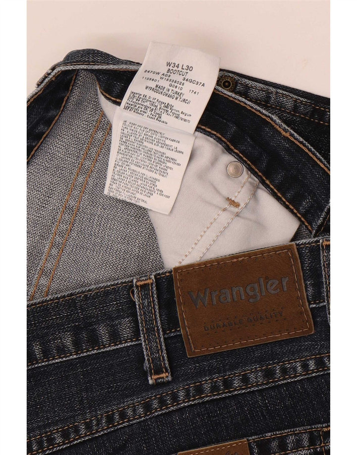 Jeans Bootcut da uomo Wrangler W34 L30 cotone blu
