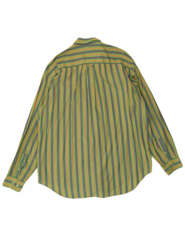 Camicia da uomo Lacoste taglia 44 XL a righe verdi