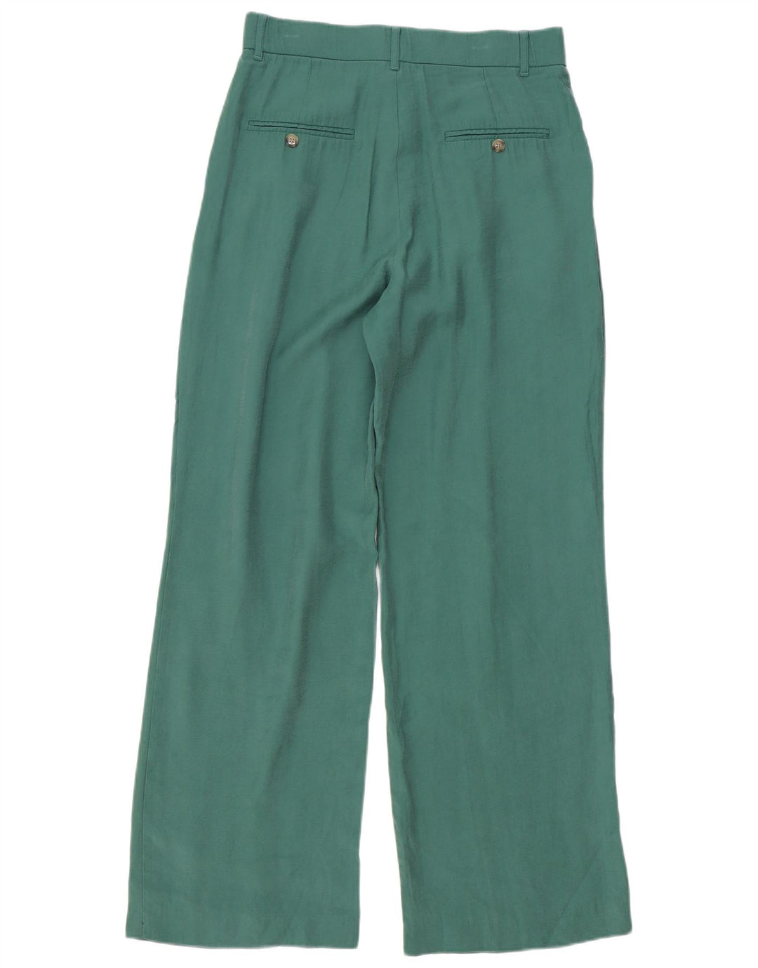 Pantaloni chino con pegging da donna Zara medi W28 L32 verde modal