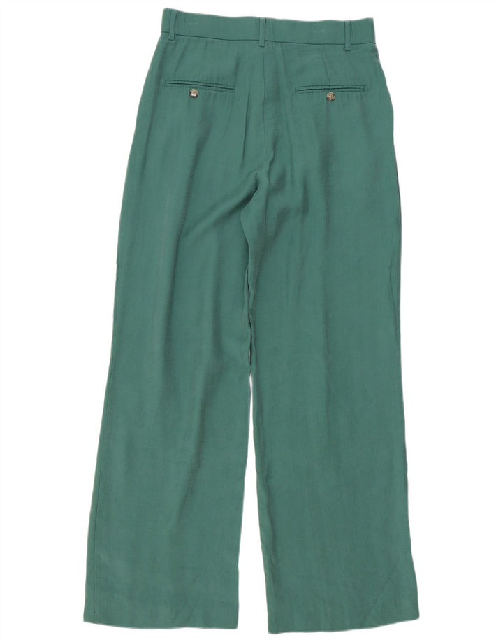 Pantaloni chino con pegging da donna Zara medi W28 L32 verde modal