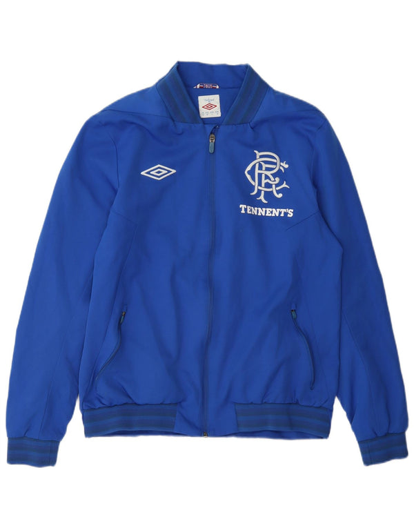 Giacca da tuta grafica Umbro Rangers da uomo in poliestere blu medio