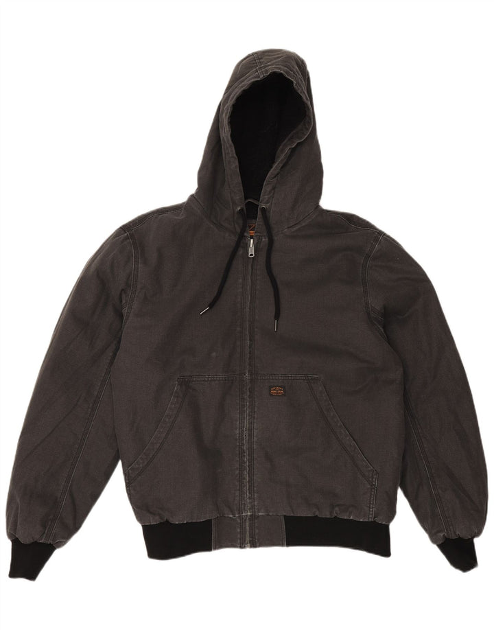 Giacca Sherpa da uomo con cappuccio SUPERDRY UK 42 XL Cotone grigio