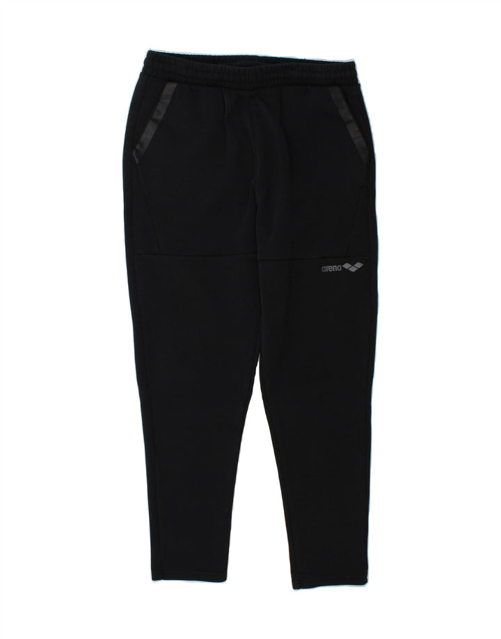 ARENA Mens Tracksuit Trousers Large Black Cotton Vintage Arena and Second-Hand Arena from Messina Hembry 