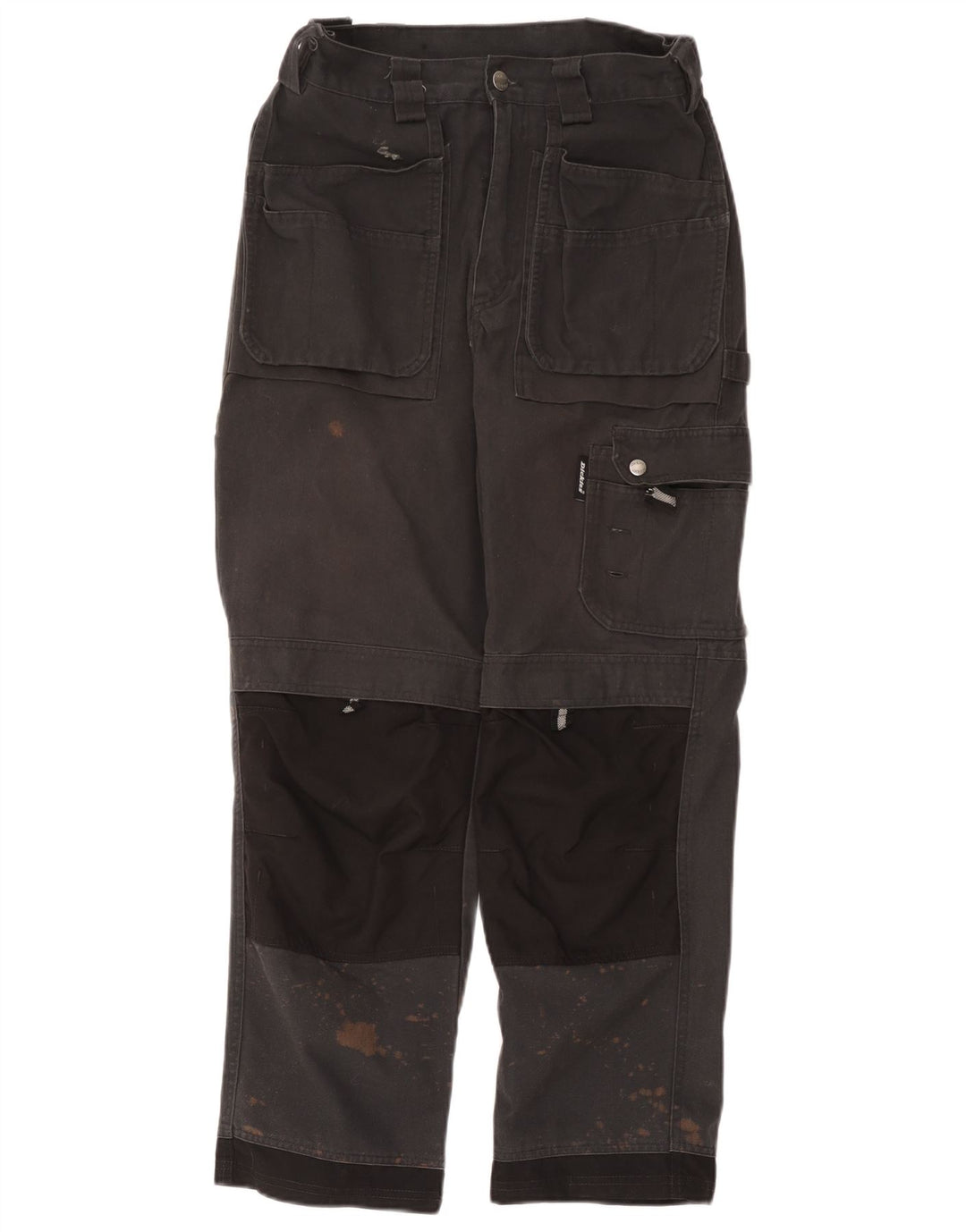 Pantaloni cargo dritti da uomo Dickies W30 L28 poliestere color block grigio
