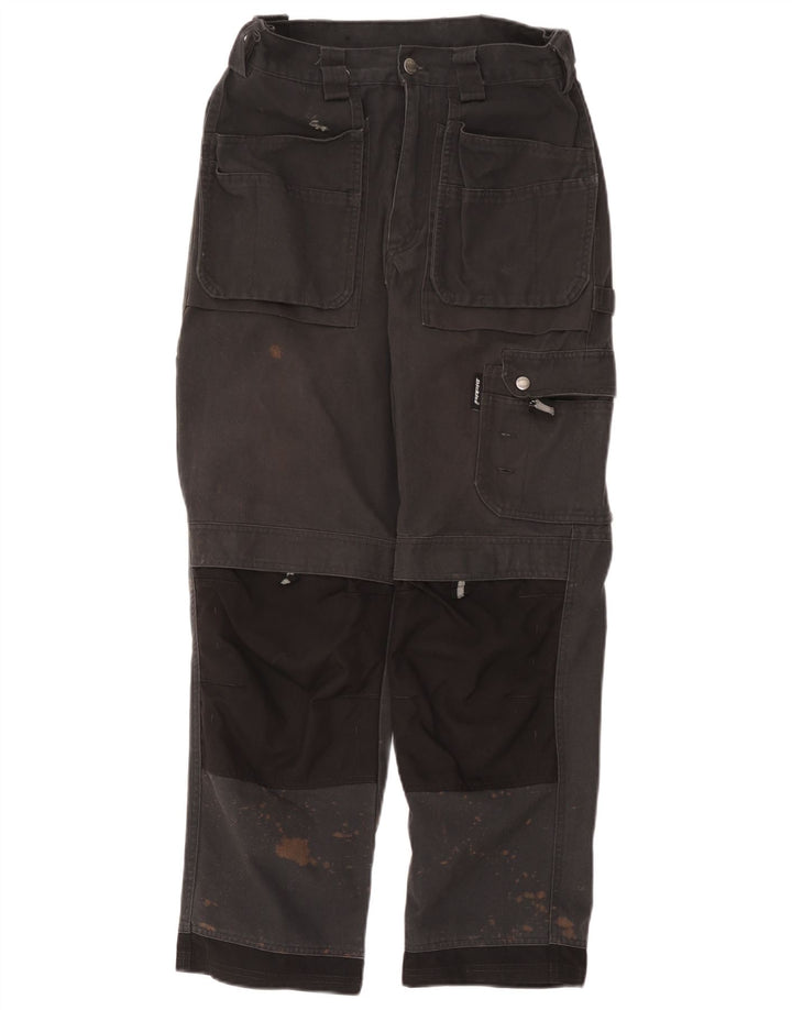 Pantaloni cargo dritti da uomo Dickies W30 L28 poliestere color block grigio
