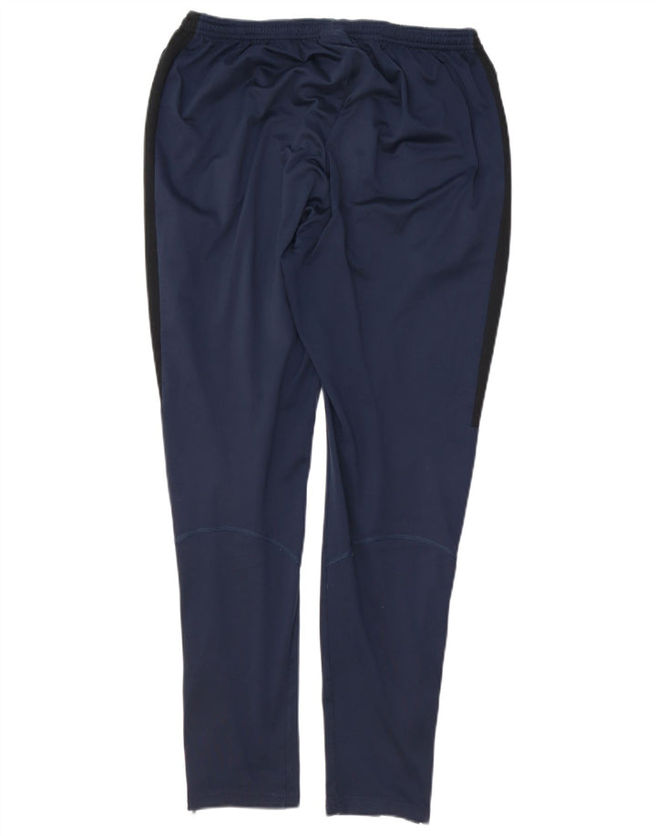 Pantaloni da tuta Nike Dri Fit da uomo, grandi, in poliestere blu navy
