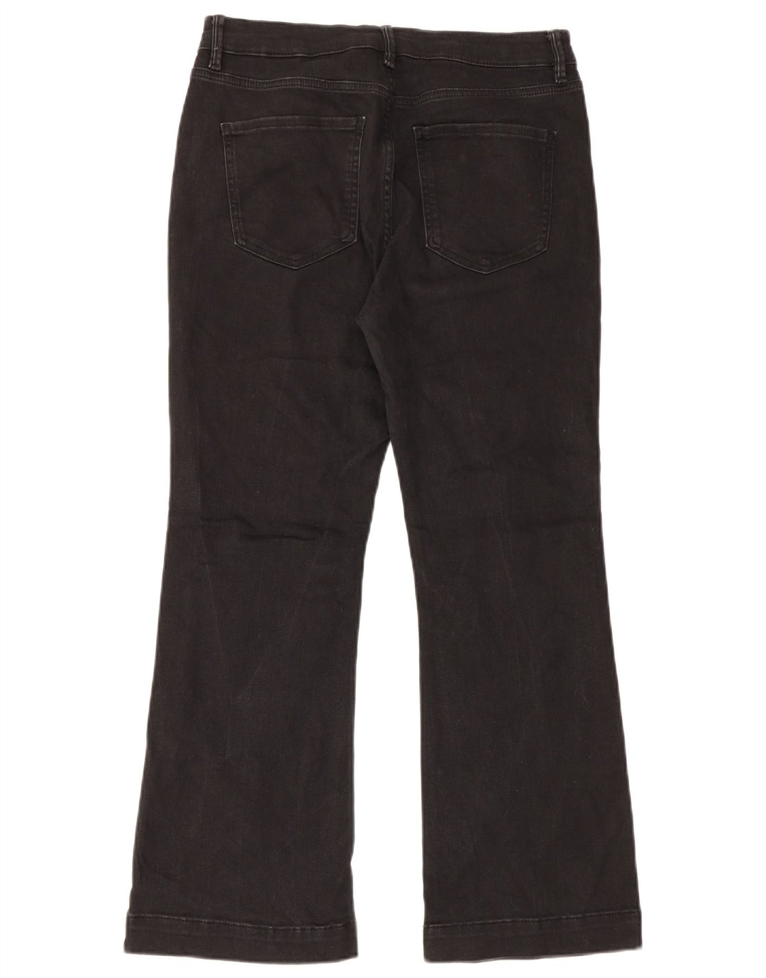 Jeans svasati da donna Marks & Spencer UK 14 Large W32 L27 Cotone nero
