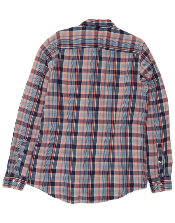 Camicia da uomo Tommy Hilfiger XL Lino a quadri blu