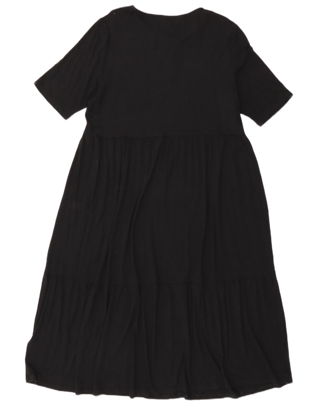 Abito lungo da donna Marks & Spencer UK 16 grande viscosa nera