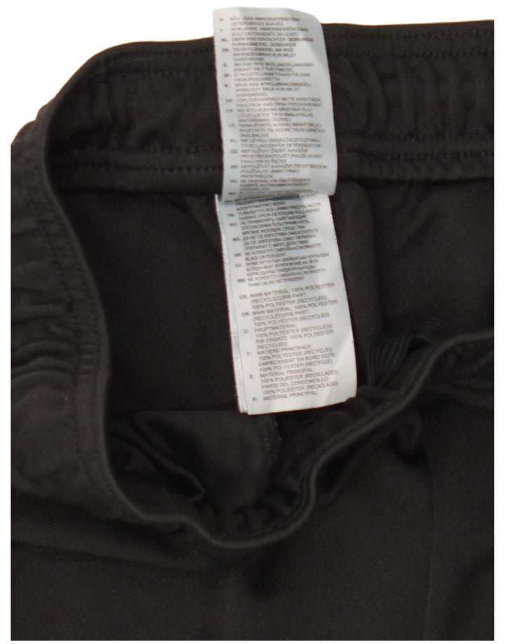 Pantaloni da tuta da uomo Adidas medi neri in poliestere sportivo