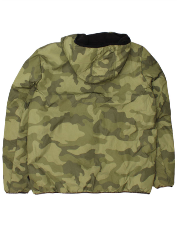 Giacca imbottita pullover con cappuccio da uomo Champion UK 38 Medium Khaki Camouflage