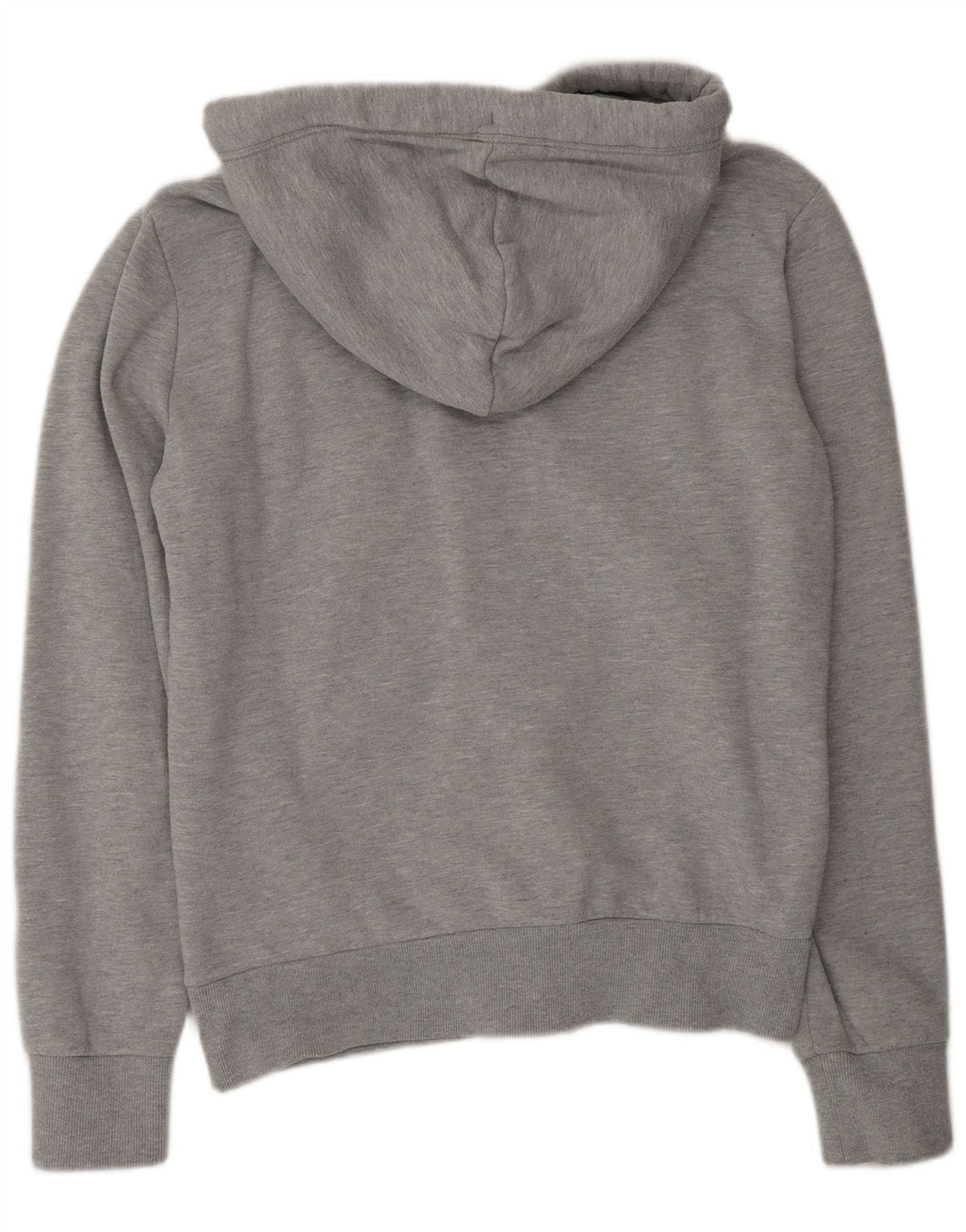 Maglione con cappuccio e zip da uomo Superdry in cotone grigio medio