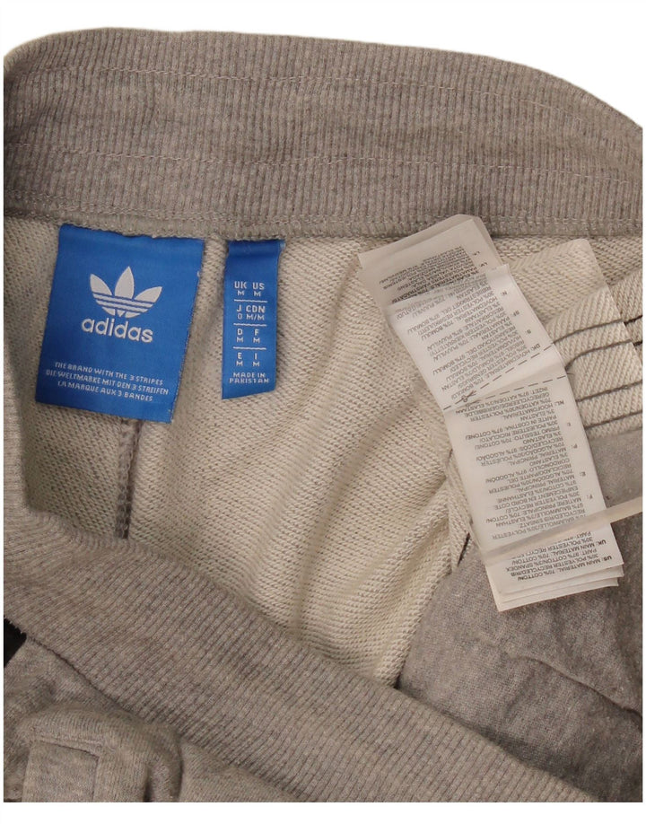 Pantaloni da tuta da uomo Adidas Joggers in cotone chiazzato grigio medio