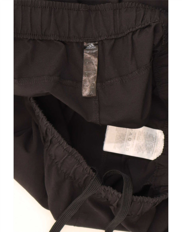 Pantaloni da tuta Adidas Climalite da uomo, pantaloni da jogging, grandi, in poliestere nero