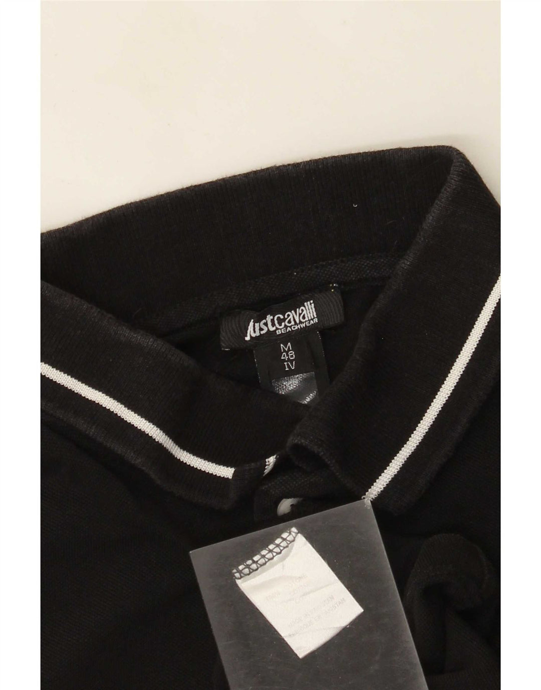 Polo Uomo Just Cavalli IT 48 Small Cotone Nero