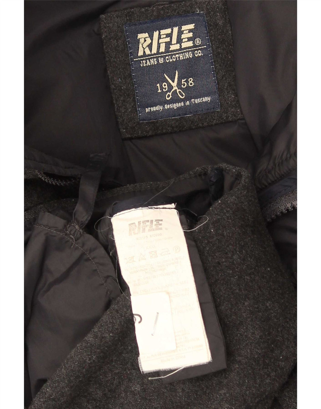 Giacca imbottita da uomo Rifle UK 46 3XL Grigia