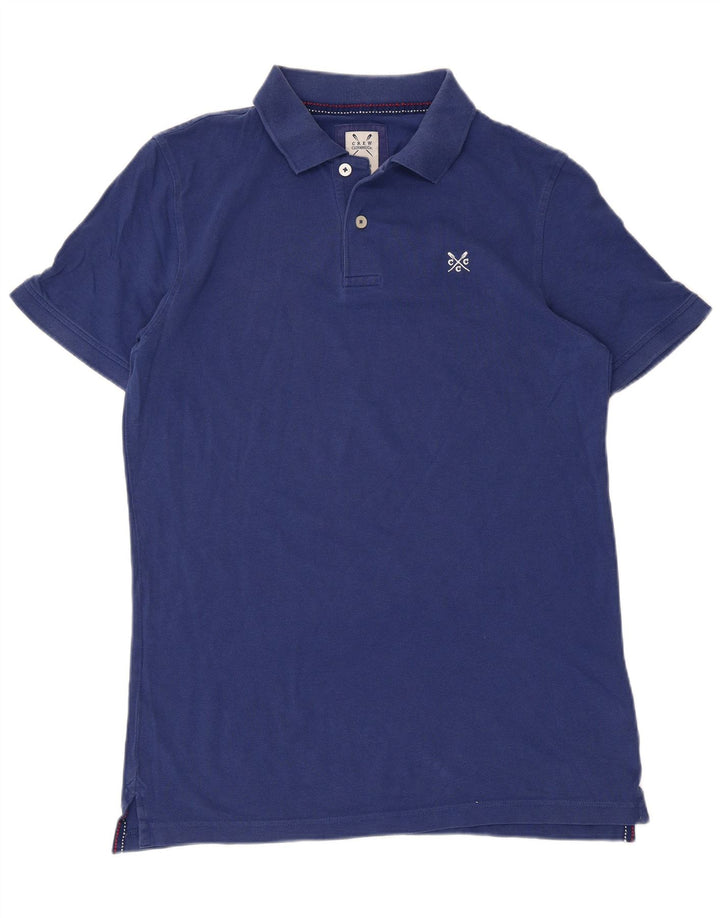 Crew Clothing Polo da uomo in cotone blu medio