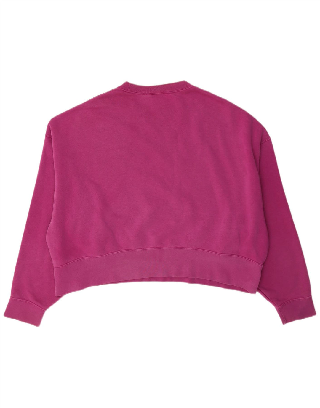 Felpa corta oversize da donna Nike, maglione UK 10, piccolo cotone rosa