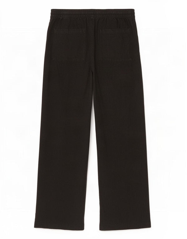 Pantaloni chino larghi da donna Marks & Spencer UK 14 Large W32 L27 neri