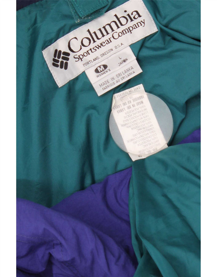Giacca reversibile oversize da donna Columbia UK 14 Colorblock verde medio