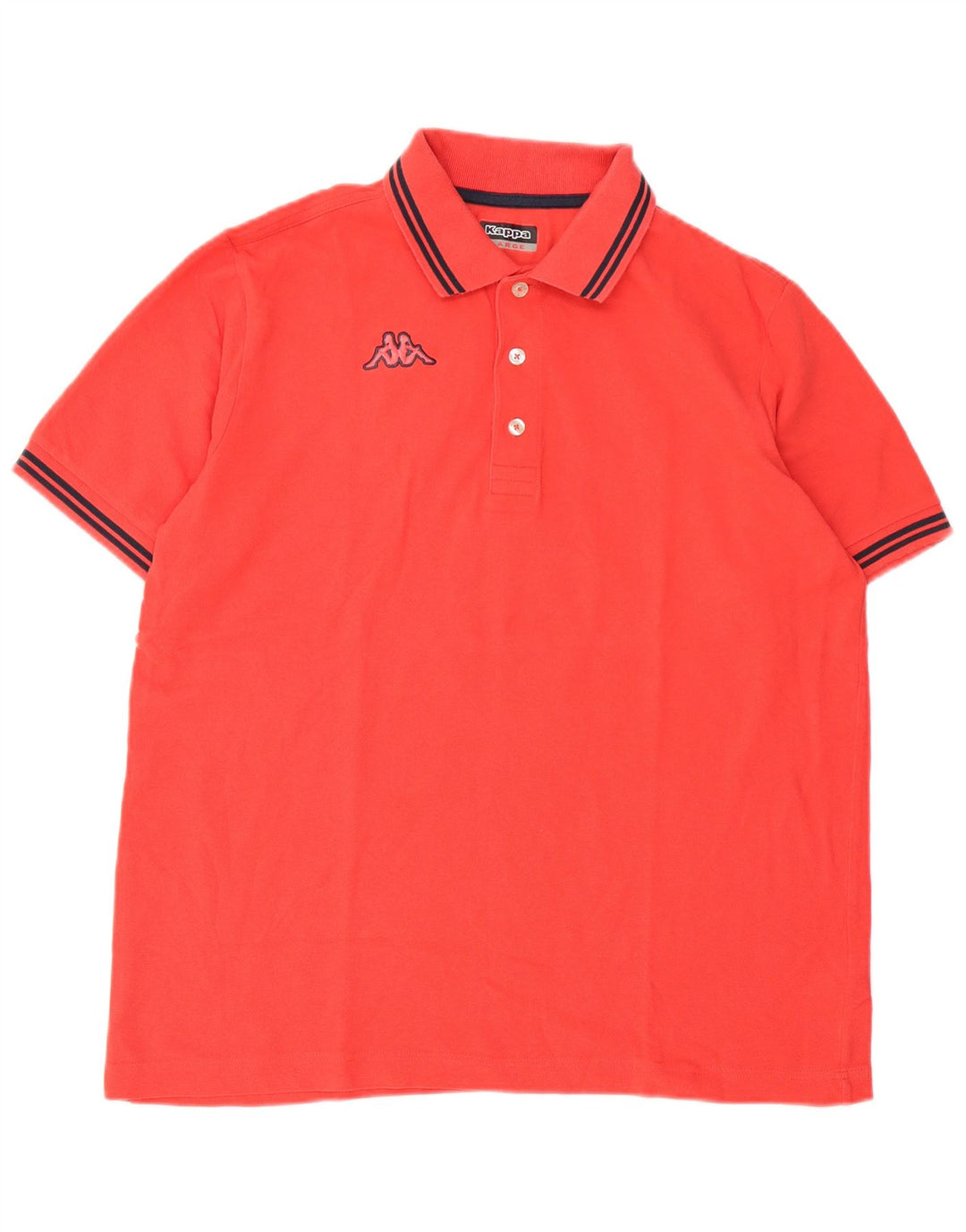 Polo Uomo Kappa Large Arancione In Cotone