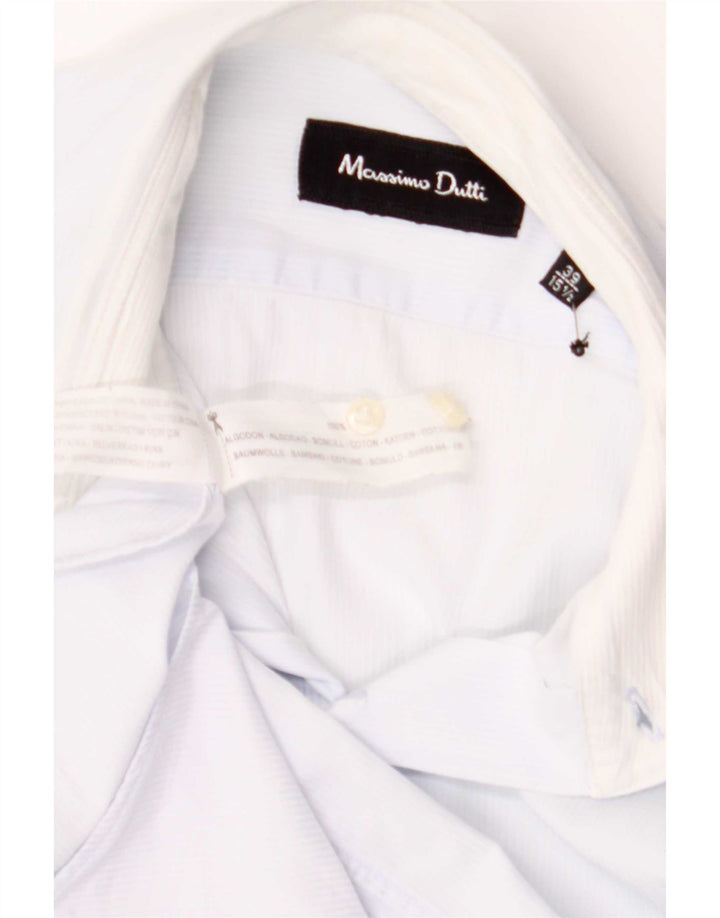 Massimo Dutti Camicia da uomo Taglia 39 15 1/2 Cotone blu medio