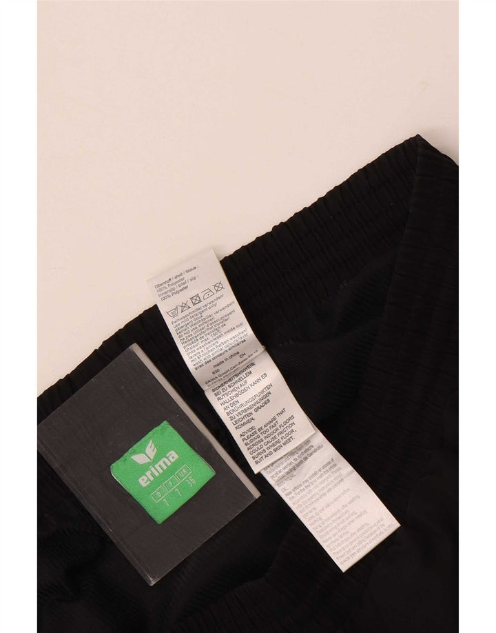 Pantaloncini sportivi da uomo Erima grandi in poliestere color block nero