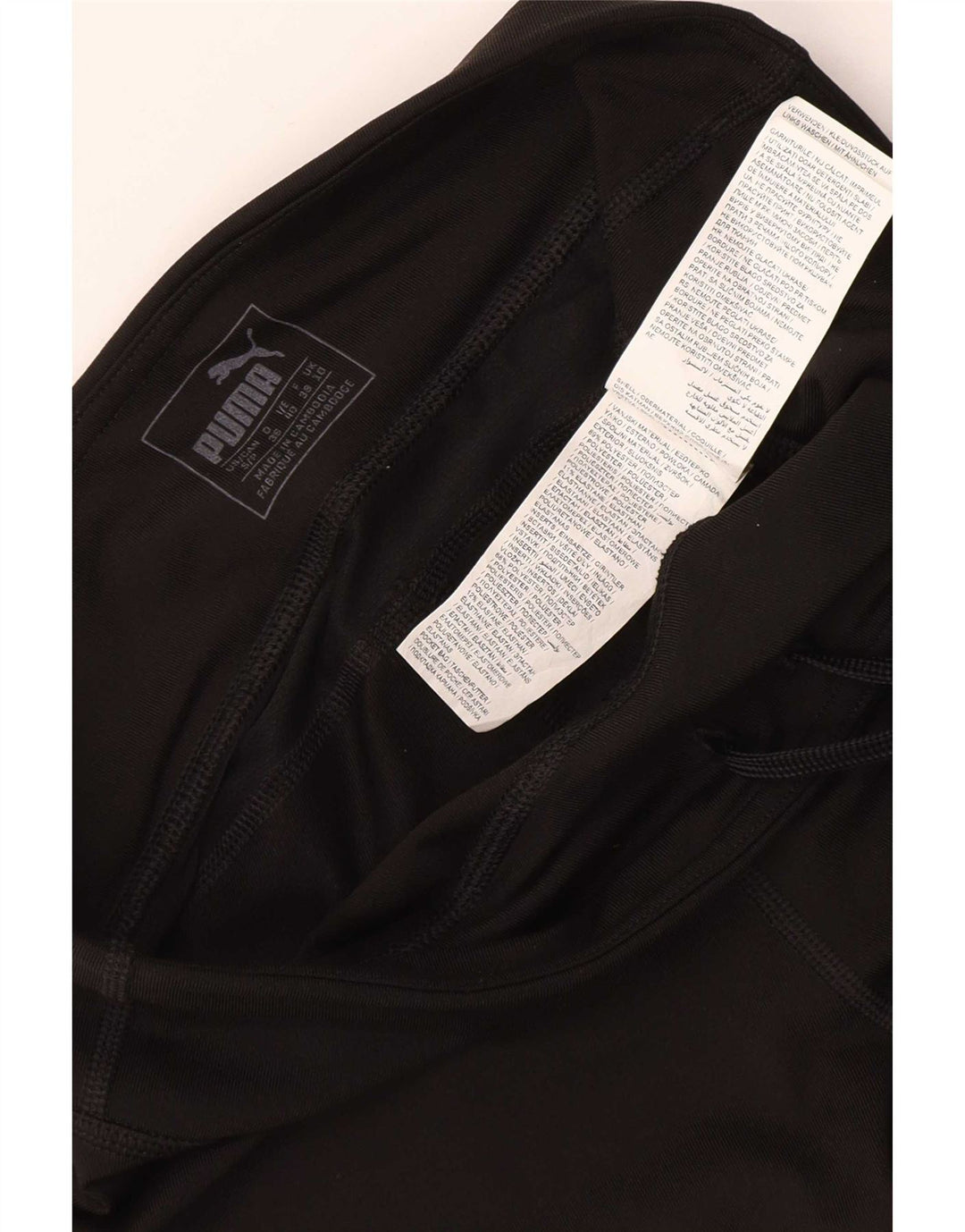 Pantaloni della tuta Puma da donna Capri UK 10 Small Nero Poliestere