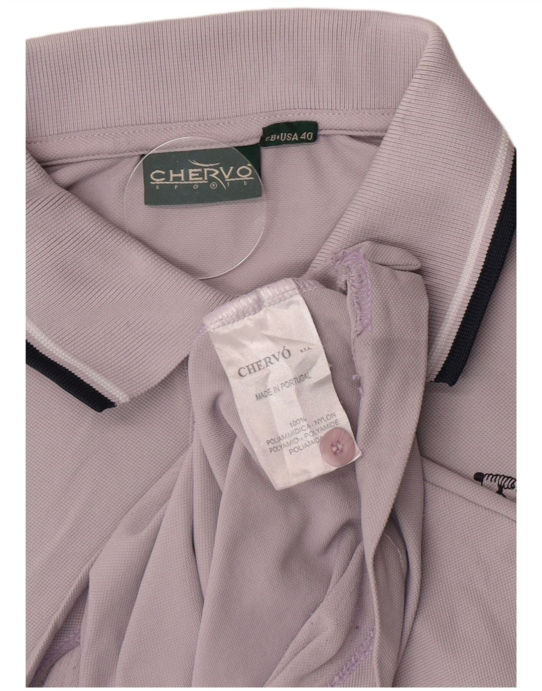 Polo da uomo Chervo UK 40 poliammide viola medio