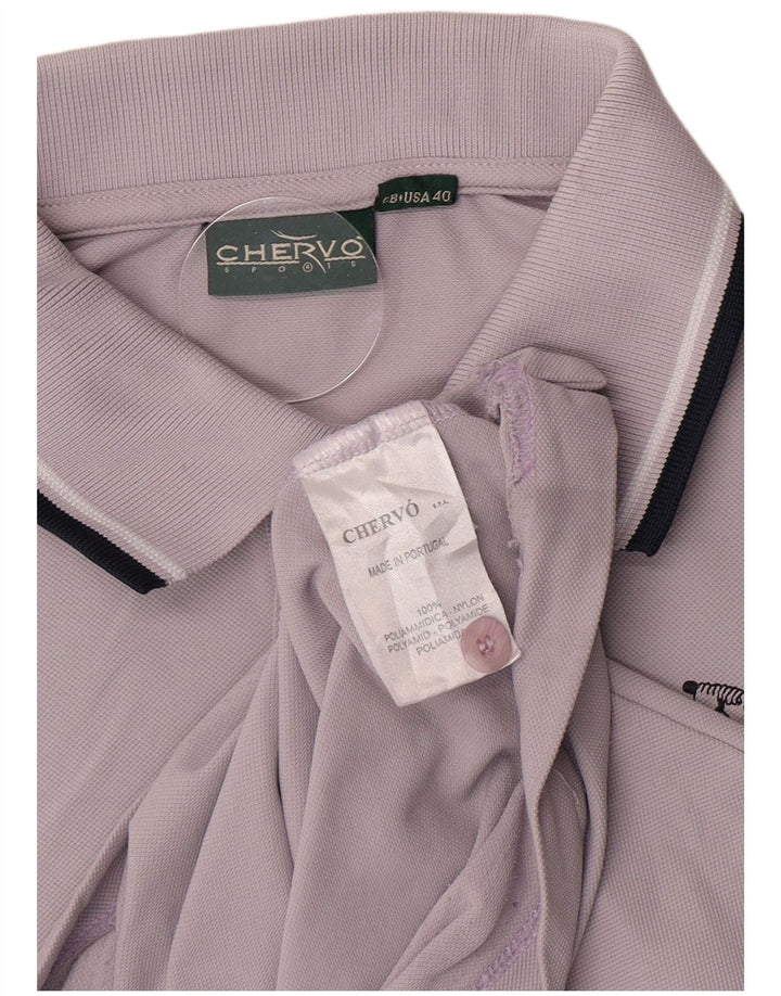 Polo da uomo Chervo UK 40 poliammide viola medio