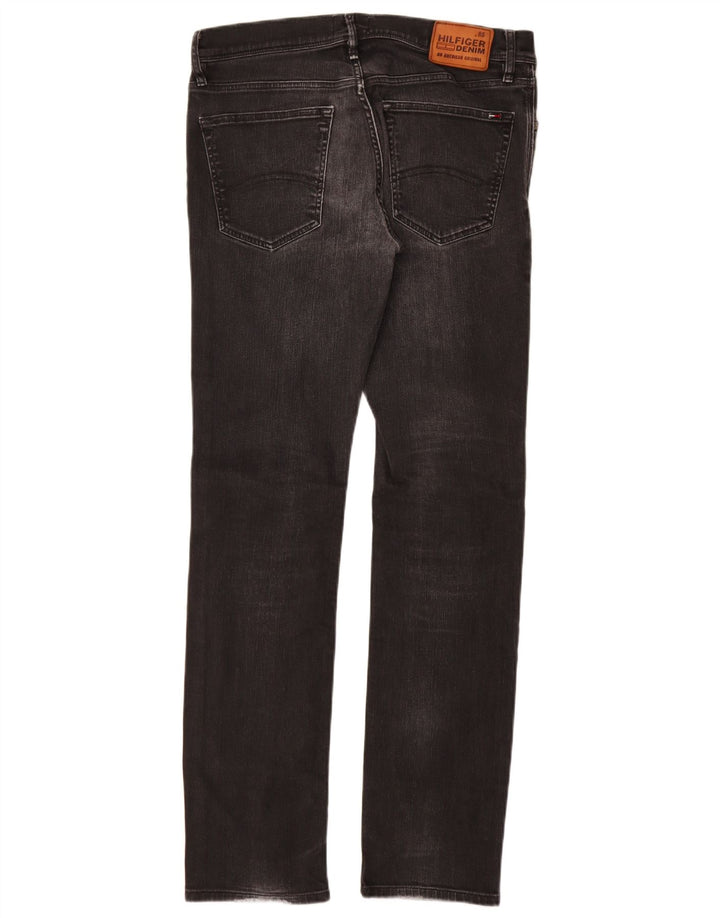 Jeans slim da uomo Tommy Hilfiger W32 L34 cotone nero