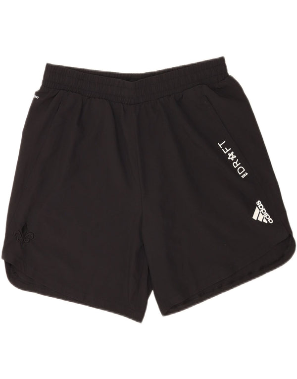 Pantaloncini sportivi grafici da uomo Adidas grandi sportivi in poliestere nero