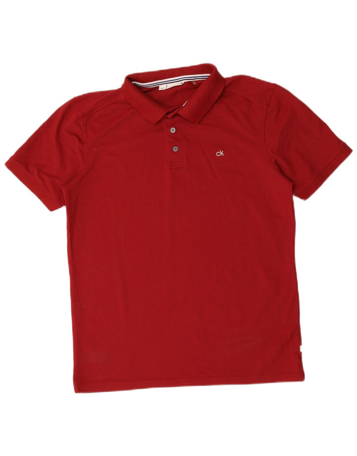 Polo da golf da uomo Calvin Klein rossa media