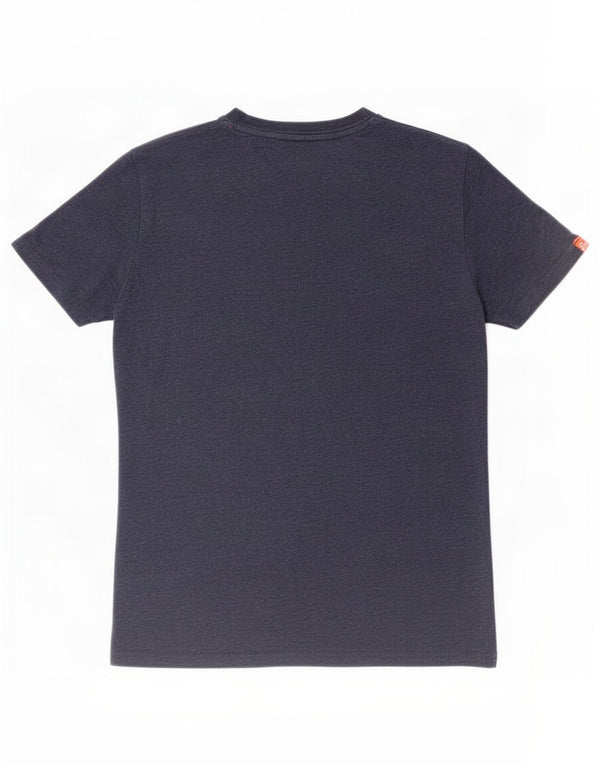 T-shirt grafica da uomo Superdry Top Small in cotone blu navy