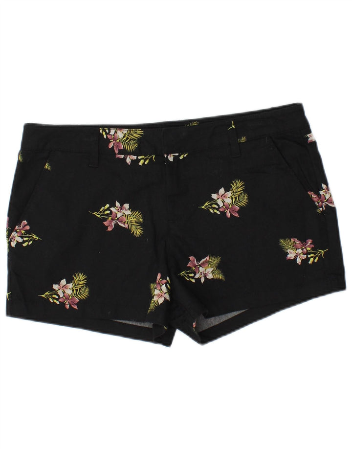 Pantaloncini chino da donna VOLCOM W29 cotone floreale nero medio