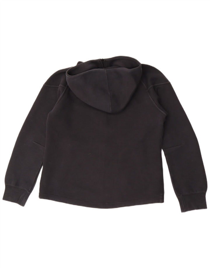 Felpa con cappuccio e zip Nike da uomo in cotone nero medio
