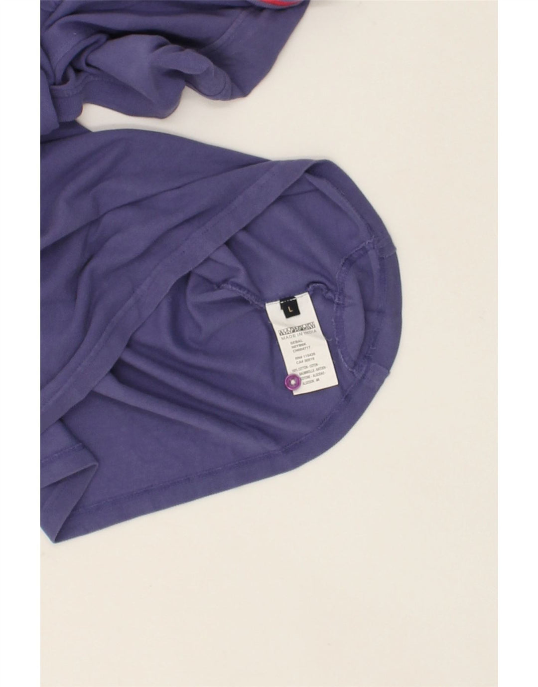 NAPAPIJRI Womens Polo Shirt UK 14 Large Purple Cotton | Vintage Napapijri | Thrift | Second-Hand Napapijri | Used Clothing | Messina Hembry 